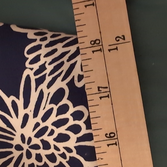 Liz Claiborne Blue Floral A Line skirt Size 14 - Picture 11 of 13